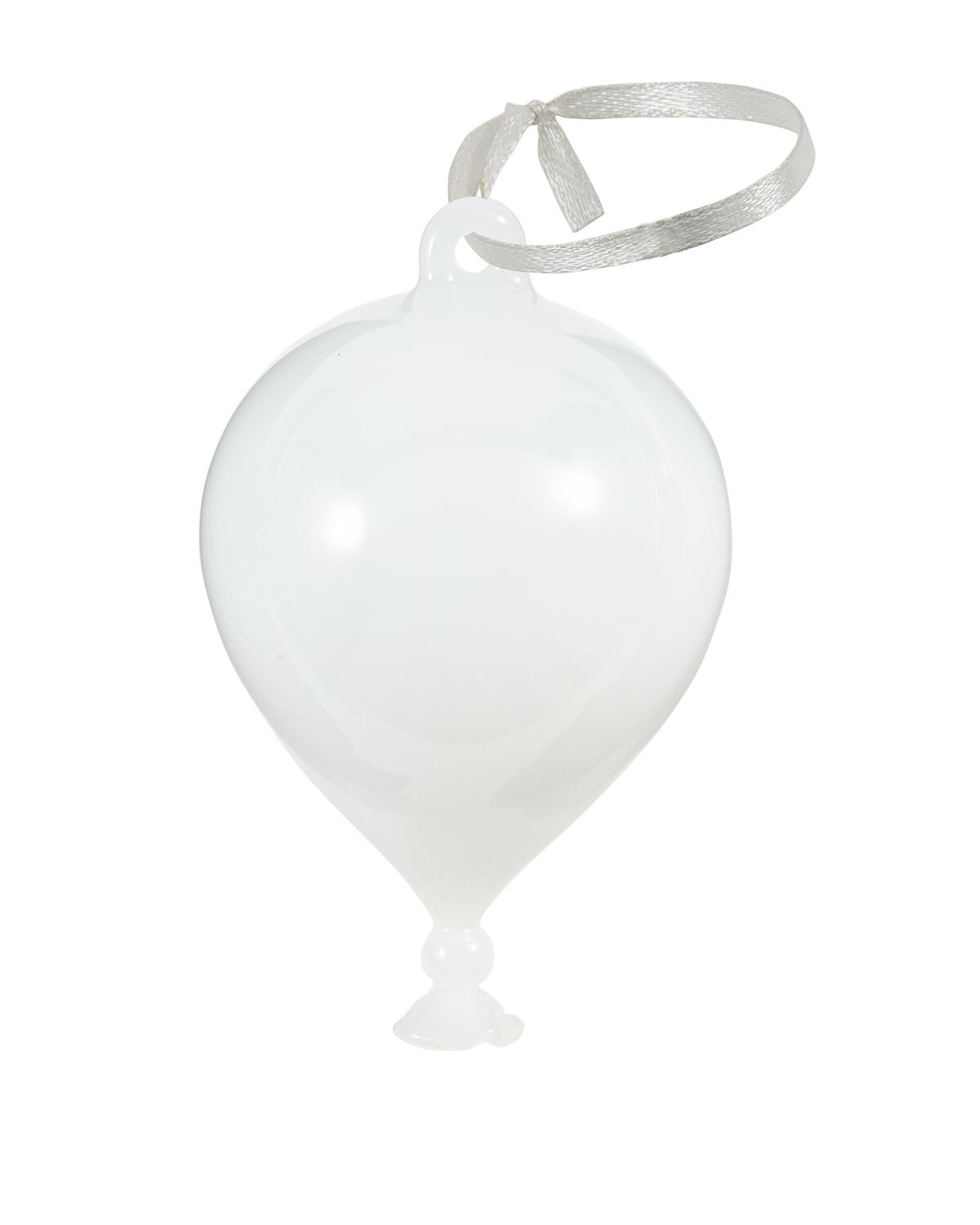 Balloon juleophæng, 3 stk. - Hvid
